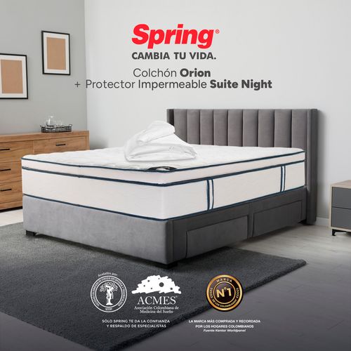 Colchón Spring Orión 140x190cm Gratis protector