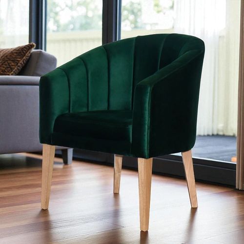 Silla Decorativa Osaka Tela/nat/verde