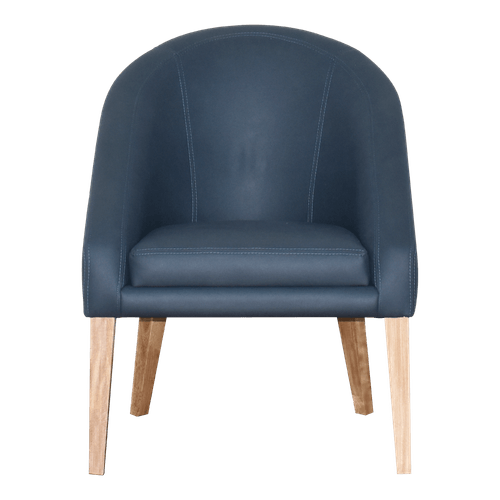 Silla Decorativa Saga  Pata Nat /azul