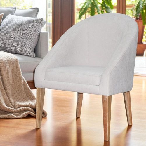 Silla Decorativa Saga  Pata Nat /almendr