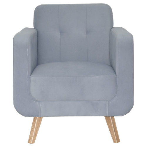 Silla Decorativa Kinda Tela /gris