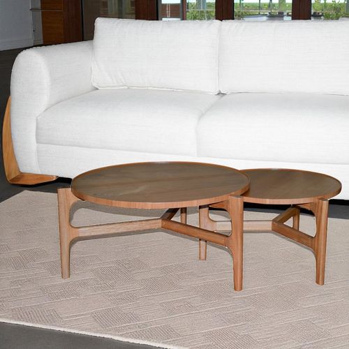 Mesa Centro Pizarro  60 Cms/natural