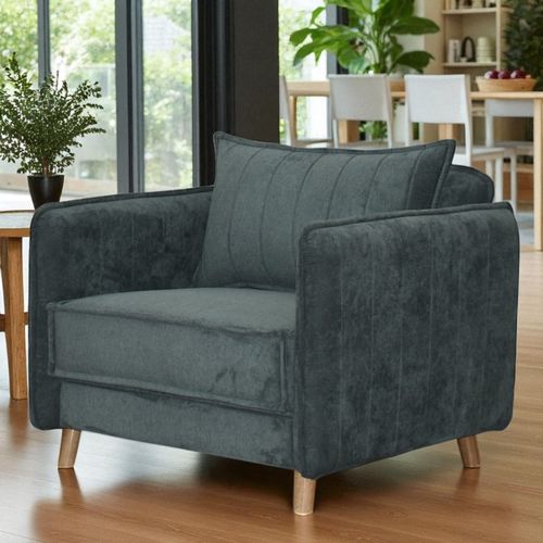 Silla Decorativa Loft Tela /verde