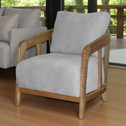 Silla Decorativa Ambar Natural/tela /pla
