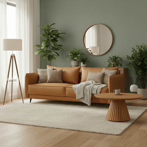 Sofa 3pts Loft Tela /bronce
