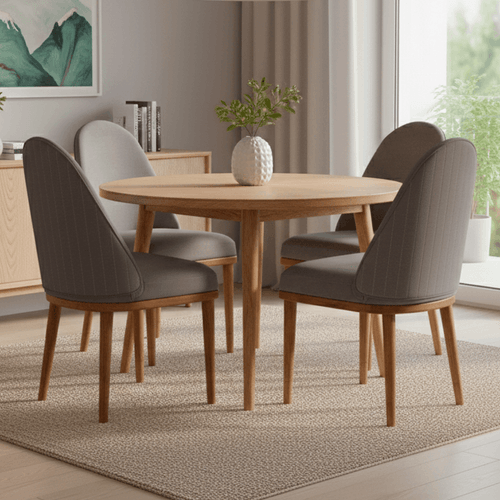 Silla de Comedor Tunkay Pata Natural/grafit