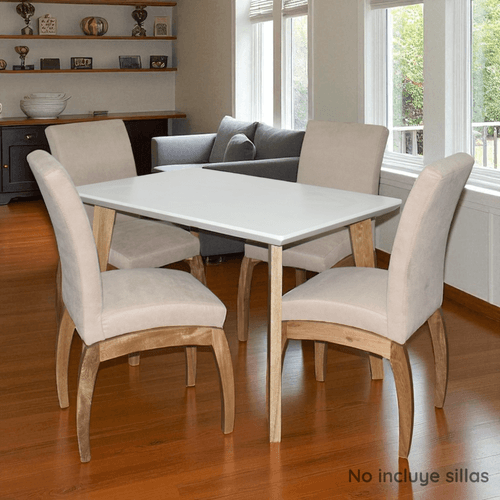 Mesa de Comedor Life 120x80x80 Tapa/blanco