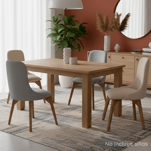 Mesa de Comedor 4 Puestos Zohe natural