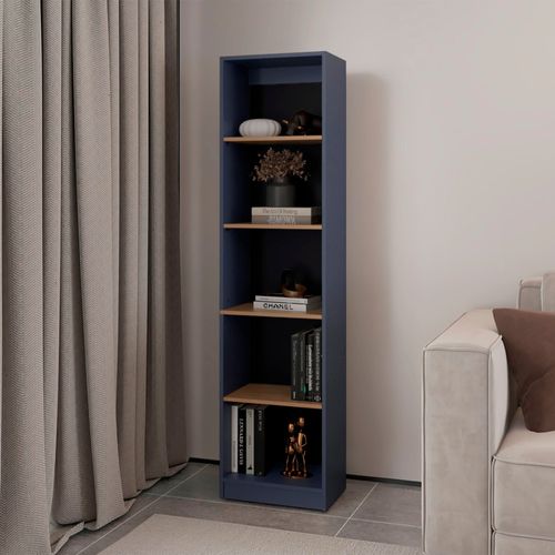 Biblioteca Home XS 5 Espacios 180X45X29 RTA Azul Fresno ZF