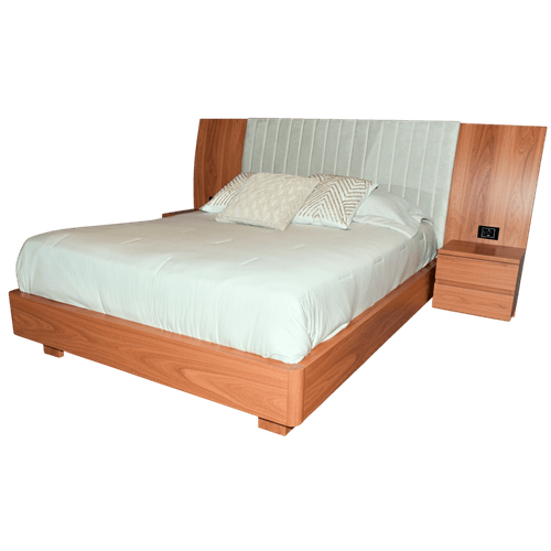 Cama 2 X 2 Asturias C/mesas De Noche Nat