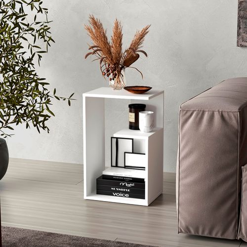 Mesa Auxiliar Everett 63X39X30 RTA Blanco