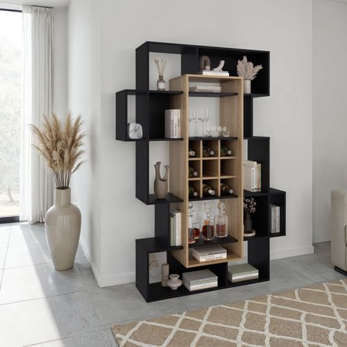 Biblioteca Bar Asimetrica Simba 180X128X38 RTA Wengue Fresno