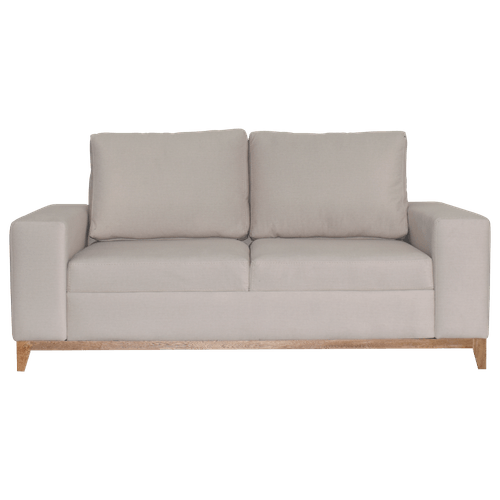 Sofá 2 Puestos Sepig Pata Natural-tela Arena