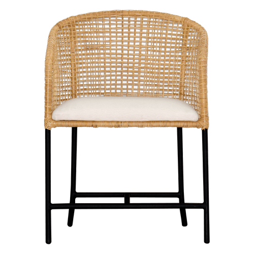 Silla  Decorativa Wira Metal Fibra/arena