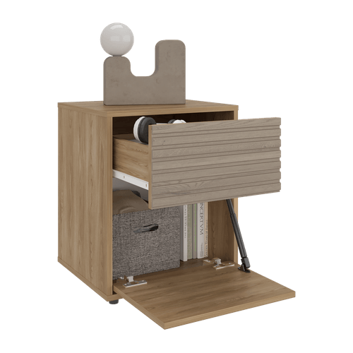 Mesa de Noche Wanda 52X42,6X37 RTA Fresno Roble Natural