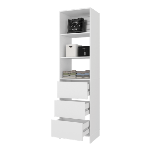 Closet Eco 3 Cajones 213X55X48 Kronos Blanco  ZF
