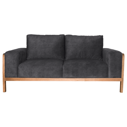 Sofa Bilge 3 puestos en tela, gris