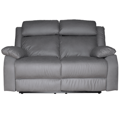 Sofá Reclinable Rivy 2 puestos, Gris