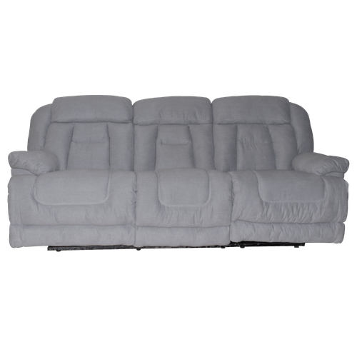 Sofá Reclinable Milán 3 puestos en tela Gris