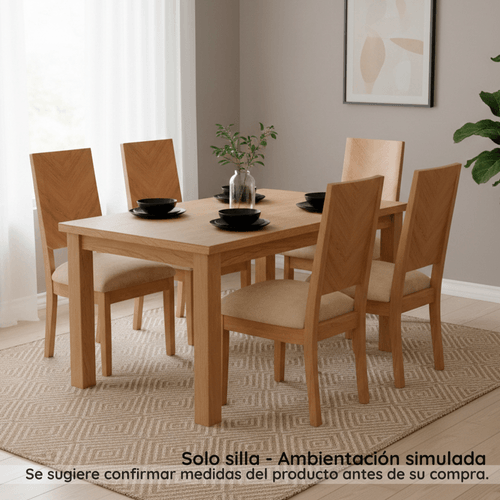 Silla de Comedor Deko Pata Natural/beige
