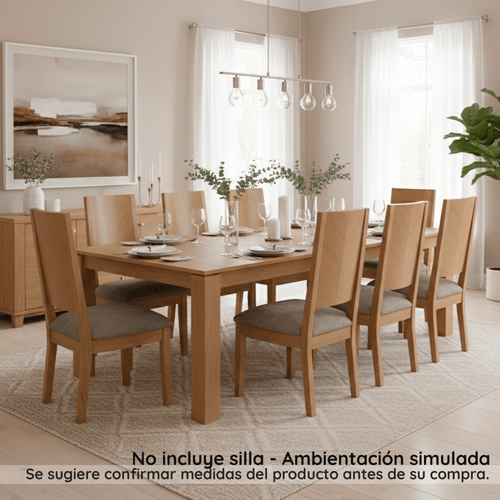 Mesa de Comedor 10 Puestos Estambul Natural