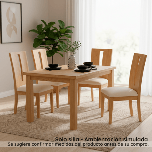Silla de Comedor Estambul Pata Natural/aren