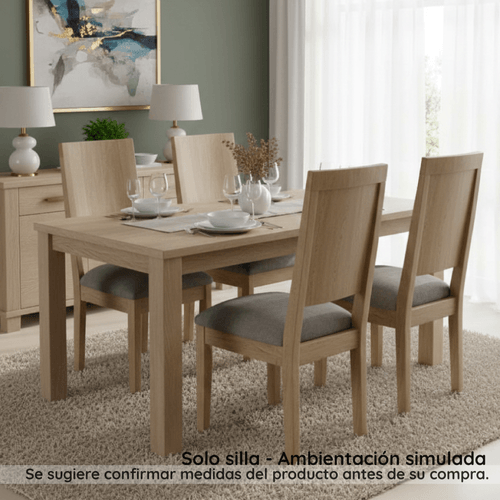 Silla Comed Filadelfia Tela/gris