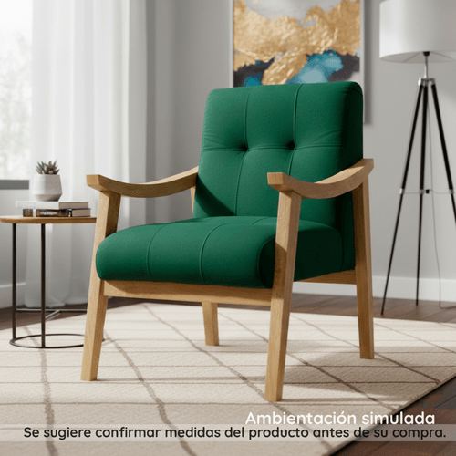 Silla Decorativa Yunus Pata Nat /verde